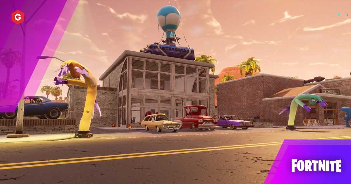 Destruye llamas inflables de hombres de tubo en las estaciones de servicio: todas las ubicaciones de las estaciones de servicio (desafío de la temporada 5 de la semana 12)