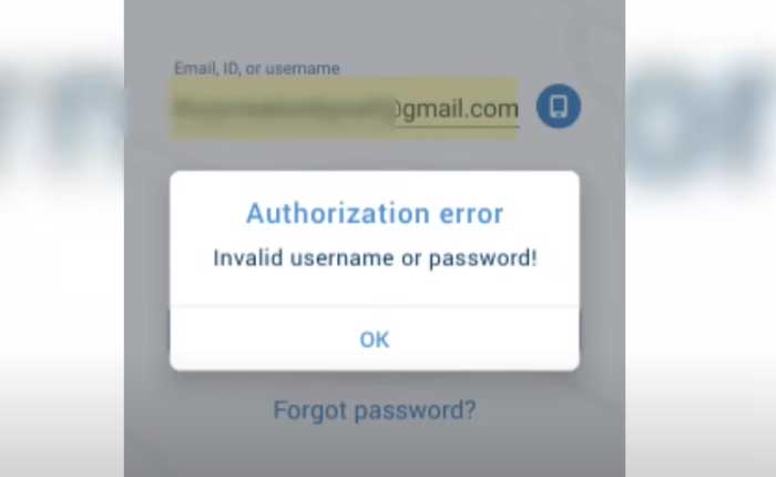 1xBet Authorization Error