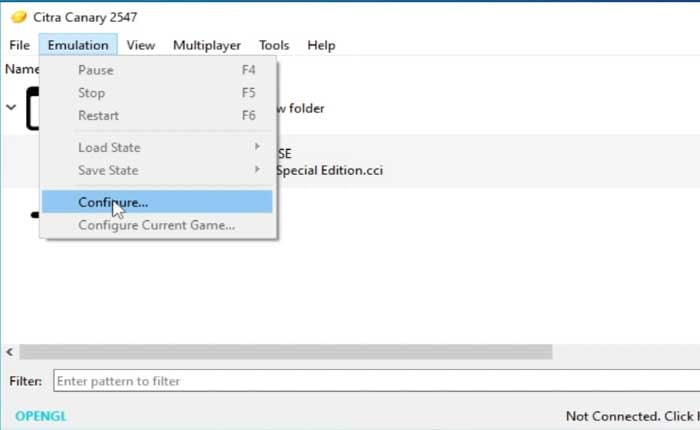 Error fatal de Citra