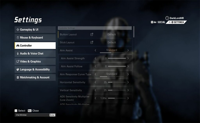 El controlador XDefiant no funciona