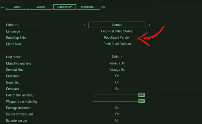 Cómo cambiar máscaras en Robocop Rogue City (2023) 7 Cambio de piel de Robocop