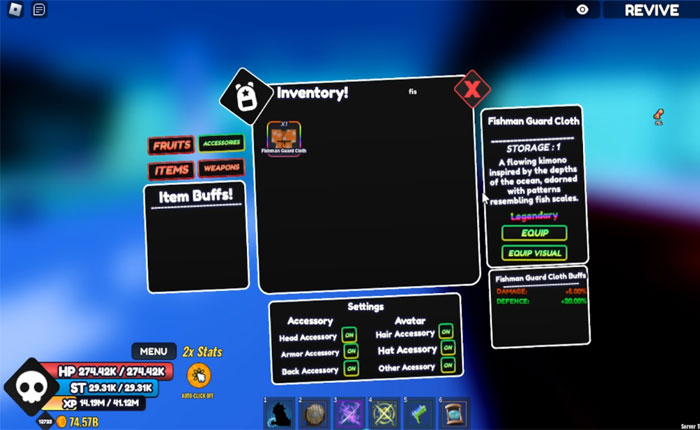 Cómo conseguir los 5 accesorios nuevos en One Fruit Simulator (2023) 2 Accesorios para el simulador de una fruta