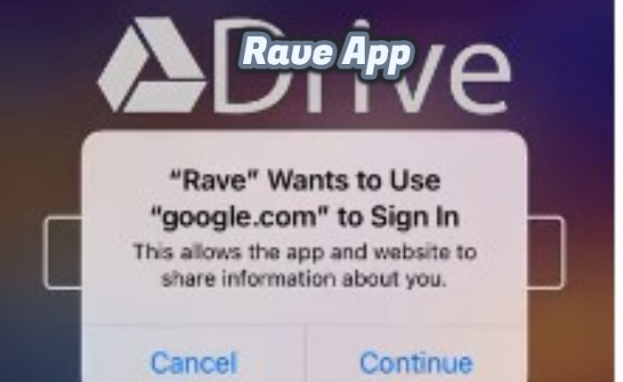 Cómo agregar Google Drive a Rave (noviembre de 2023) 2 Aplicación Rave para iniciar sesión en Google Drive