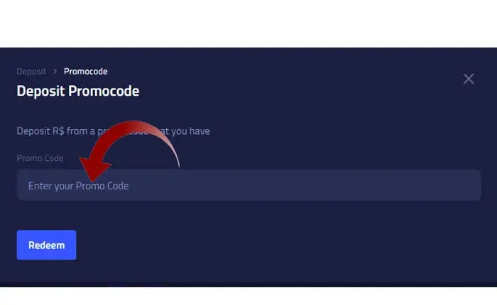 Lista de códigos promocionales de Bloxflip (diciembre de 2023) - ACTUALIZADO 4 Opción de código promocional