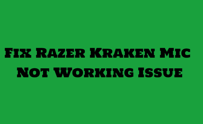 Solución del problema del micrófono Razer Kraken que no funciona (diciembre de 2023) 4 Solucionar el problema 1 del micrófono Razer Kraken que no funciona