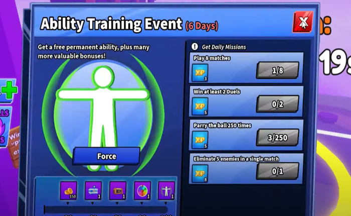 Blade Ball: Cómo obtener la habilidad de fuerza (2023) 1 Habilidad de fuerza de bola de hoja