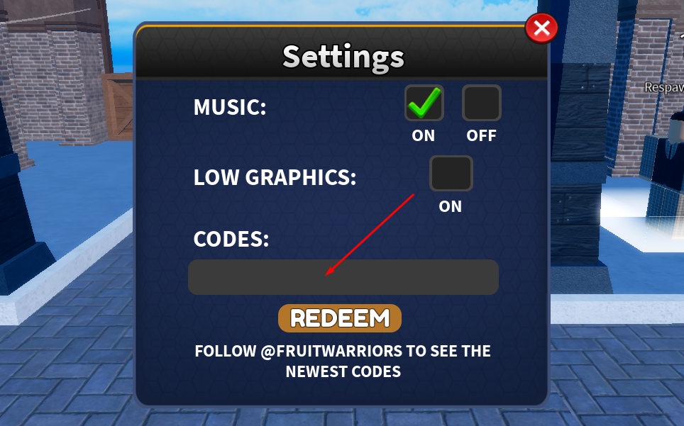 Códigos de Fruit Warriors (diciembre de 2023) 1 Códigos de guerreros de frutas