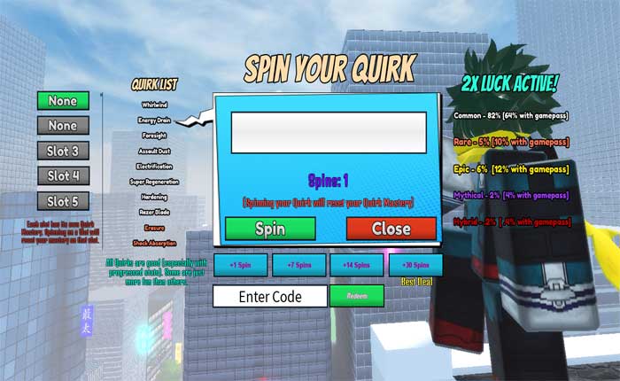 Códigos de la Era de las Quirks (noviembre de 2023) 6 Códigos de la era de las peculiaridades