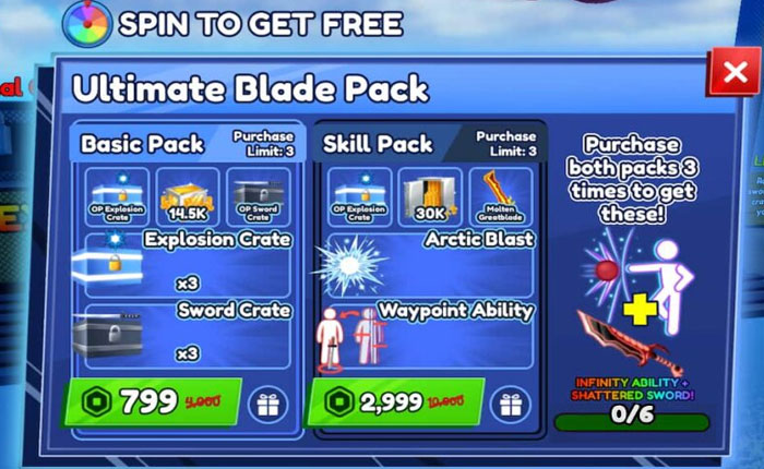 Cómo conseguir Infinity In Blade Ball (noviembre de 2023) 1 Blade Ball libre infinito