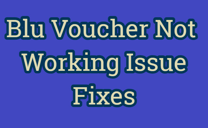 Cómo solucionar el problema del vale Blu que no funciona (noviembre de 2023) 1 El cupón Blu no funciona