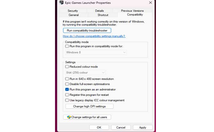 Sobrevivir a las secuelas atascadas en la corrección de la pantalla de carga (2023) 9 Modo de compatibilidad de juegos épicos