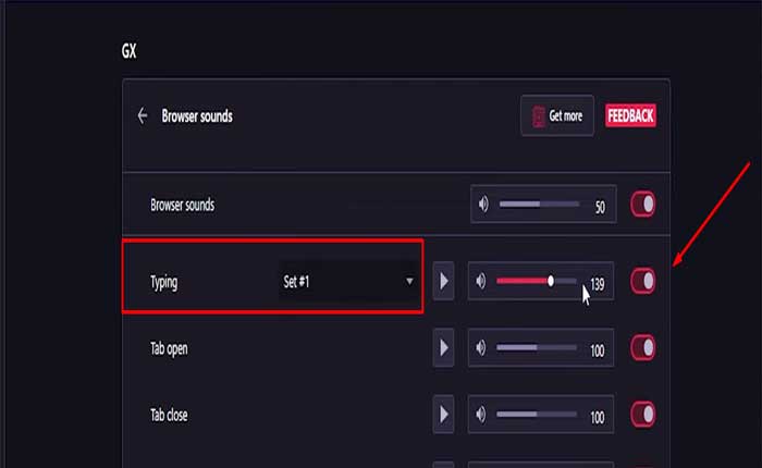 Cómo desactivar el sonido al escribir en Opera GX (2023) 4 Opera GX desactiva el sonido al escribir