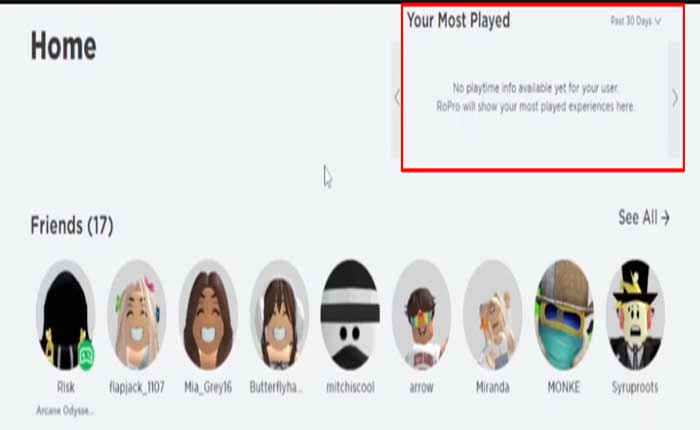 Cómo comprobar cuántas horas has pasado en Roblox (2023) 2 Comprueba cuánto tiempo has pasado en Roblox a través de RoPro Extension
