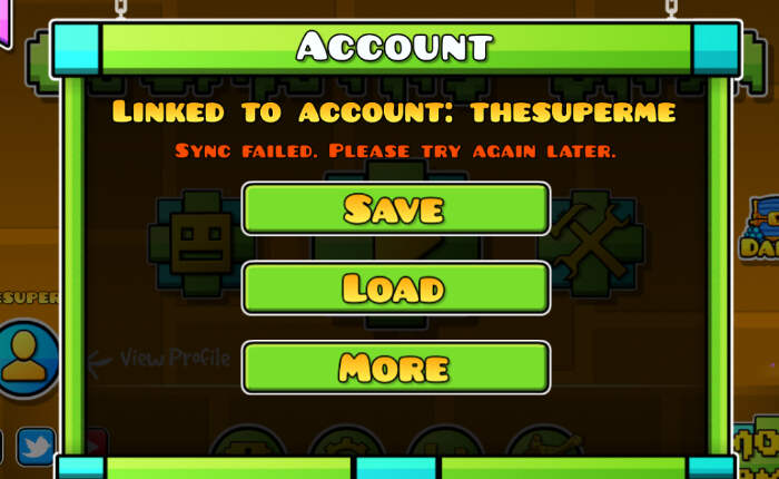 Cómo solucionar el error de sincronización de Geometry Dash (diciembre de 2023) 4 Error de sincronización de Geometry Dash