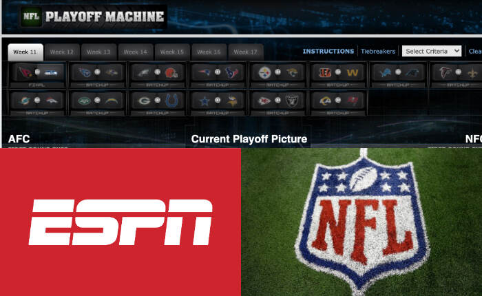 Cómo solucionar el problema de que la máquina de playoffs de la NFL no funciona (enero de 2024) 3 Aplicación ESPN NFL Machine
