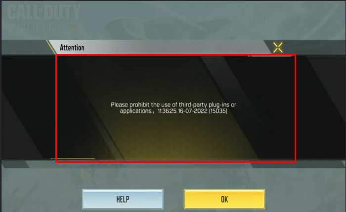 Cómo reparar el error de aplicación o complemento de terceros de Bluestacks en Call Of Duty (2023) 5 Error de aplicación y complemento de terceros de Bluestacks en Call od Duty Mobile