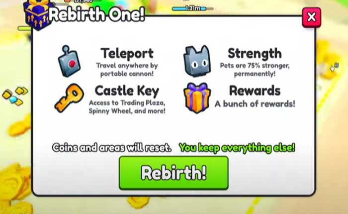 Pet Simulator 99: Cómo desbloquear la capacidad de teletransporte (2023) 1 renacimiento 1