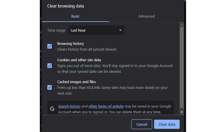 Cómo arreglar OpenSubtitles que no funciona (2024) 3 Borrar datos y caché del navegador