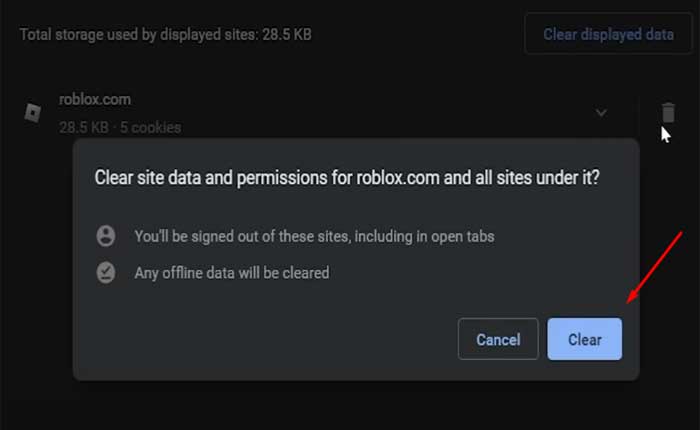 Cómo arreglar el cliente del juego Roblox que no se abre (2024) 13 Limpiar cache