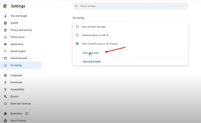 Cómo detener la búsqueda de Yahoo y seguir abriéndose en Chrome (2024) 2 Configuración de Chrome
