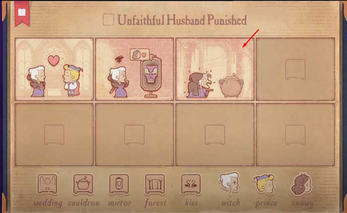 Narrador: Cómo resolver el rompecabezas 3 del castigo del marido infiel Completar el rompecabezas El marido infiel castigado en Storyteller