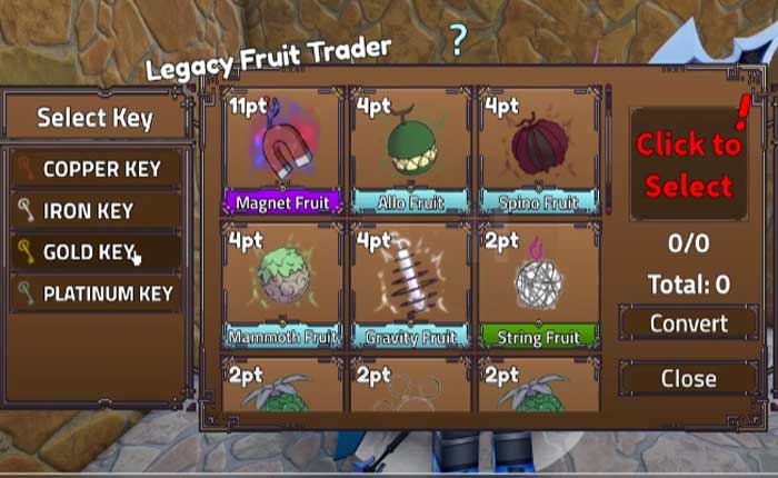 King Legacy: Cómo obtener todas las llaves (2024) - Actualización 5 2 Guía clave de King Legacy