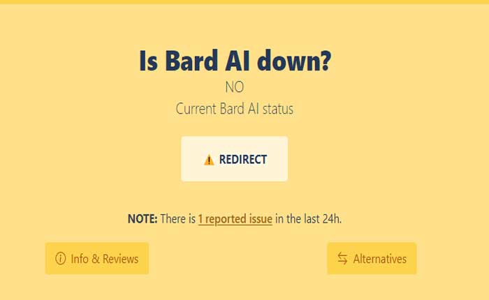Cómo reparar el error de Bard AI Algo salió mal (2024) 10 Estado del servidor Bard AI