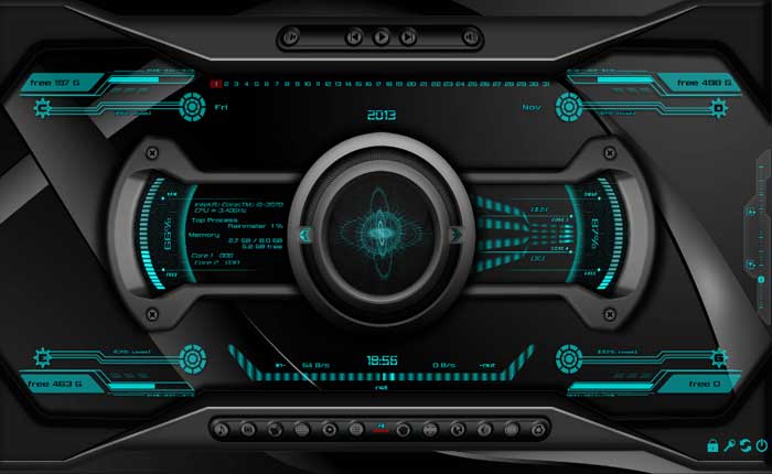 Las 5 mejores máscaras de Rainmeter para personalizar su PC (febrero de 2024) 2 Las mejores máscaras de Rainmeter