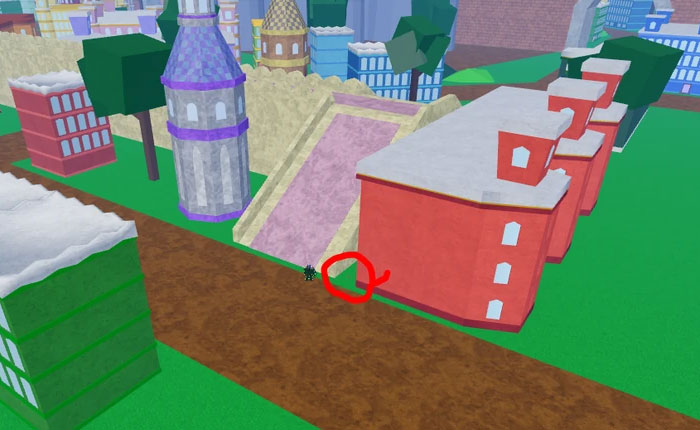 Ubicaciones de flores rojas 