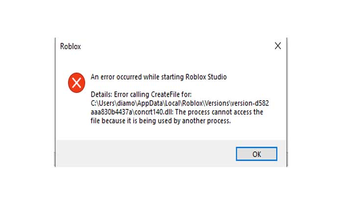 Cómo arreglar Roblox: Error al llamar a Createfile (2024) 1 Error de Roblox al llamar a CreateFile