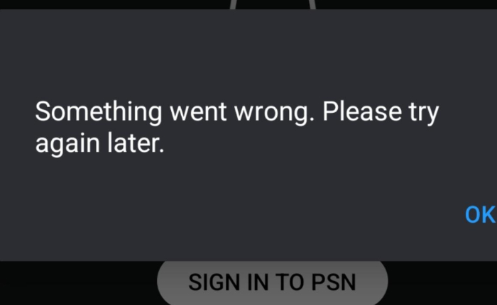 Cómo solucionar el error de uso remoto de PS Algo salió mal (2024) 1 Algo salió mal Error