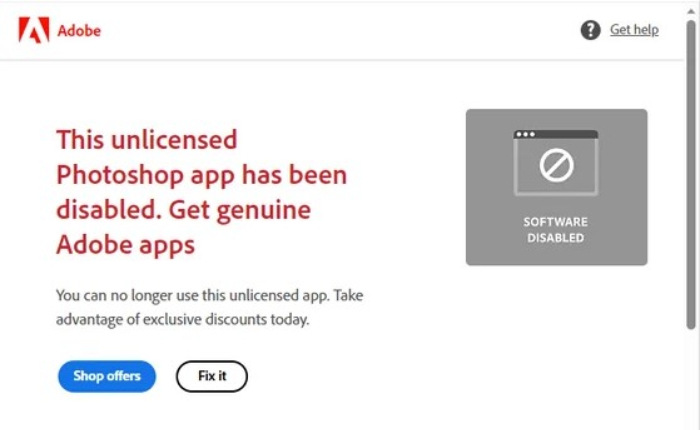 Esta aplicación de Photoshop sin licencia se deshabilitará pronto: solución en Mac (enero de 2024) 1 Adobe