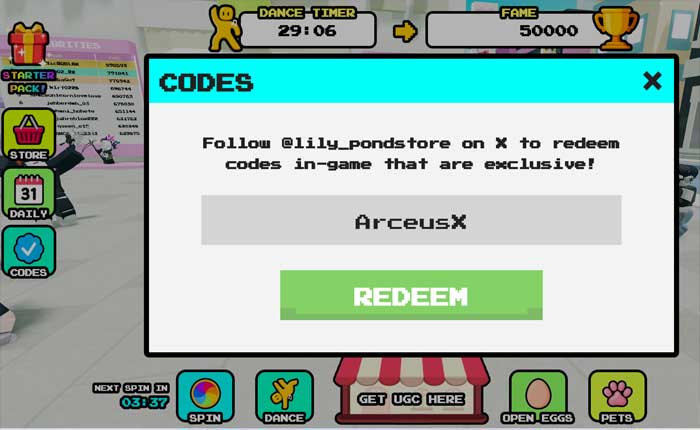 Todos los códigos Dance For UGC (enero de 2024) 1 Baila por códigos UGC