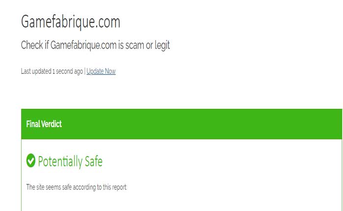 ¿Es GameFabrique.com seguro? (2024) 4 ¿Es GameFabrique seguro?