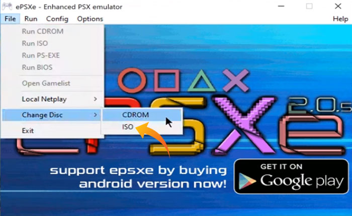 Cómo cambiar discos en el emulador ePSXe (2024) 2 Cambiar discos en ePSXe