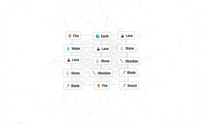 Cómo hacer una espada en Infinite Craft (2024) 1 Hacer espada en Infinite Craft
