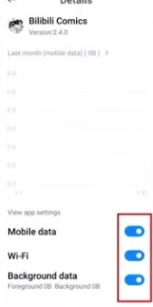 Bilibili no puede conectarse a Wifi - Correcciones (2024) 3 Administrar datos