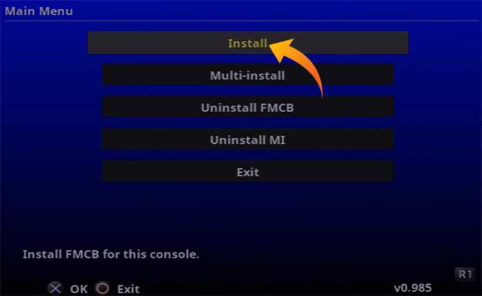Cómo instalar FreeMCBoot en PS2 (2024) 6 Instalar FreeMCBoot en PS2