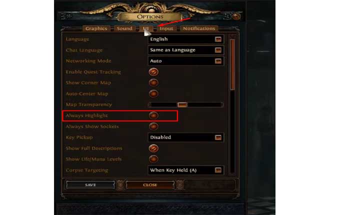 Cómo arreglar los elementos de Path Of Exile que no se muestran en el suelo (2024) 2 Cómo arreglar los elementos de Path Of Exile que no se muestran en el suelo