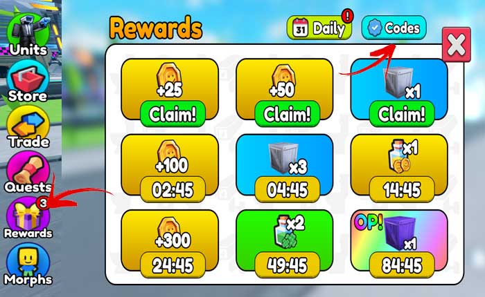 Todos los códigos de defensa de la torre Skibidi (Ep 71) (marzo de 2024) 1 Códigos de defensa de la torre Skibidi