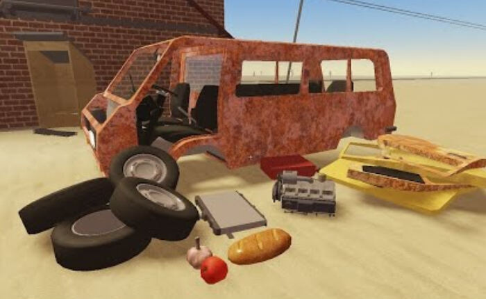 Roblox: Guía para principiantes de un viaje polvoriento (2024) 3 Montaje del sedán