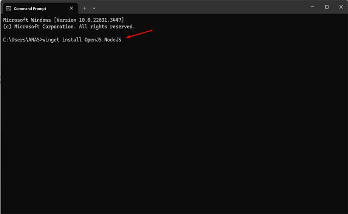 Cómo instalar Node.js con Winget (2024) 2 Cómo instalar Node.js con Winget