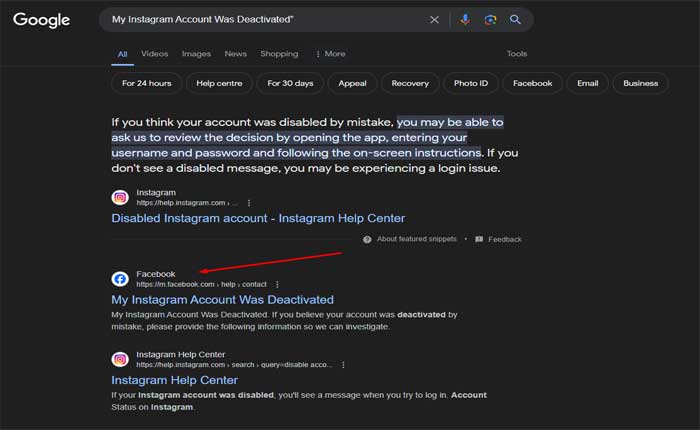 Cómo solucionar que haya enviado una apelación en Instagram (2024) 2 Cómo solucionarlo: enviaste una apelación en Instagram