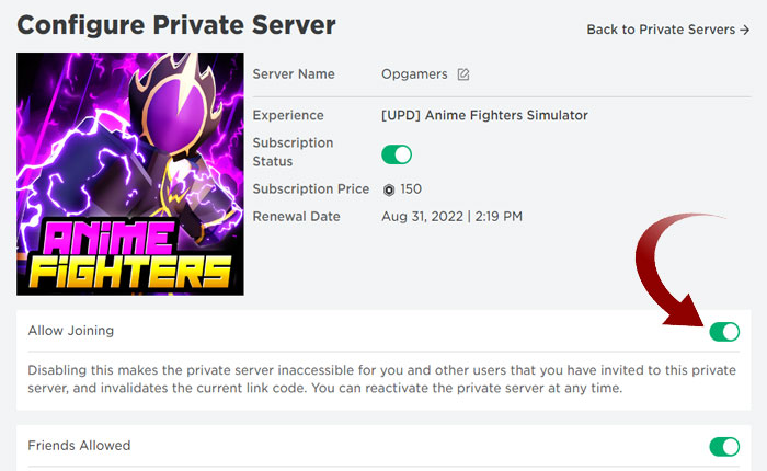 Cómo eliminar un servidor privado en Roblox (mayo de 2024) 11 Servidor Privado Roblox