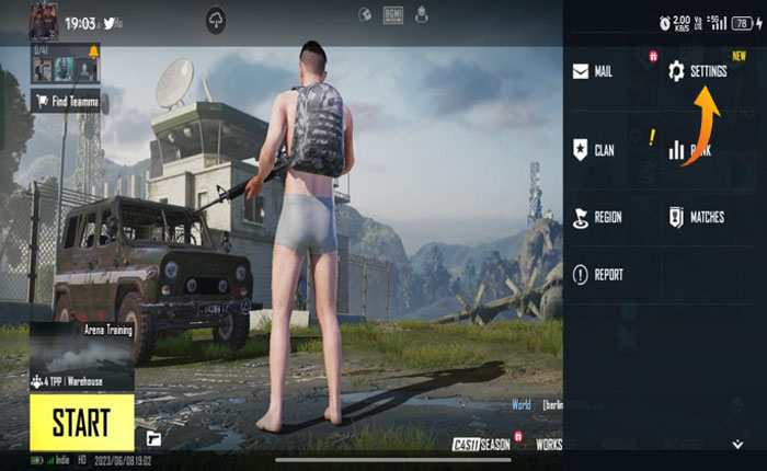 Código de sensibilidad BGMI