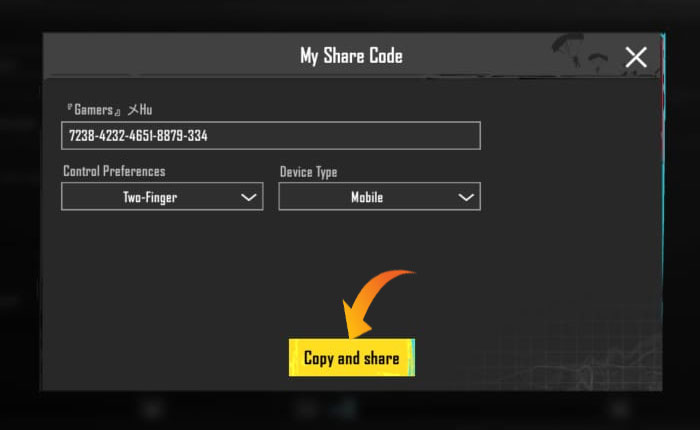 Código de sensibilidad BGMI