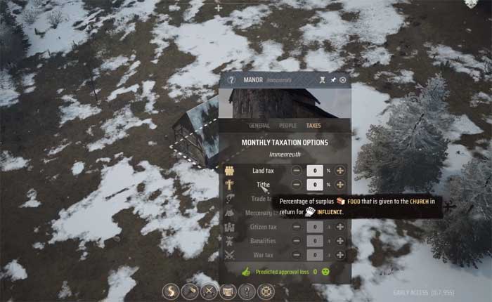 Cómo cobrar impuestos a las personas en Manor Lords Money Guide (2024) 4 Impuestos a la gente en Manor Lords