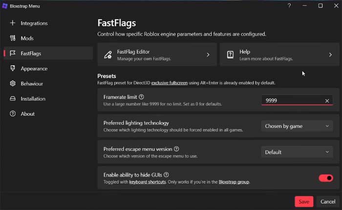 Cómo arreglar el desbloqueador Bloxstrap FPS que no funciona (2024) 1 El desbloqueador Bloxstrap FPS no funciona