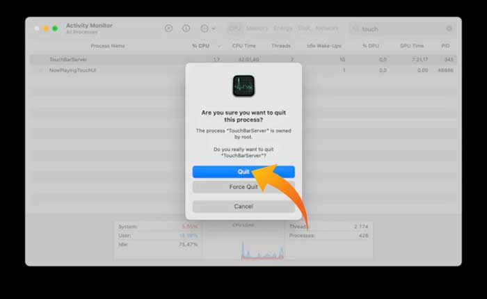Cómo arreglar la barra táctil de Mac que no se muestra (2024) 3 La barra táctil de Mac no se muestra