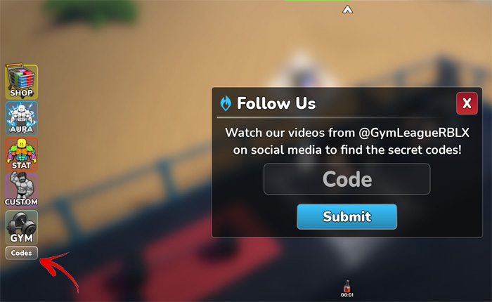 Códigos de la liga de gimnasio